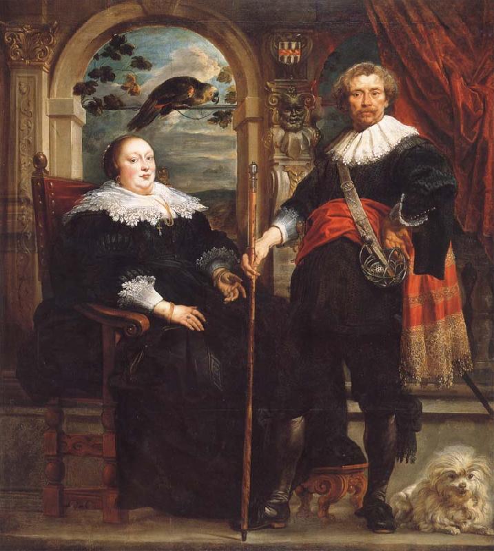 Jacob Jordaens Portrait of Govaert van Surpele and his wife oil painting picture